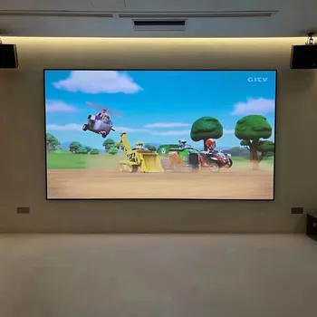 130 ''-150'' 4K T prisma Ust proiettore a lancio Ultra corto cornice fissa schermo ALR luce ambientale che respinge lo schermo di proiezione