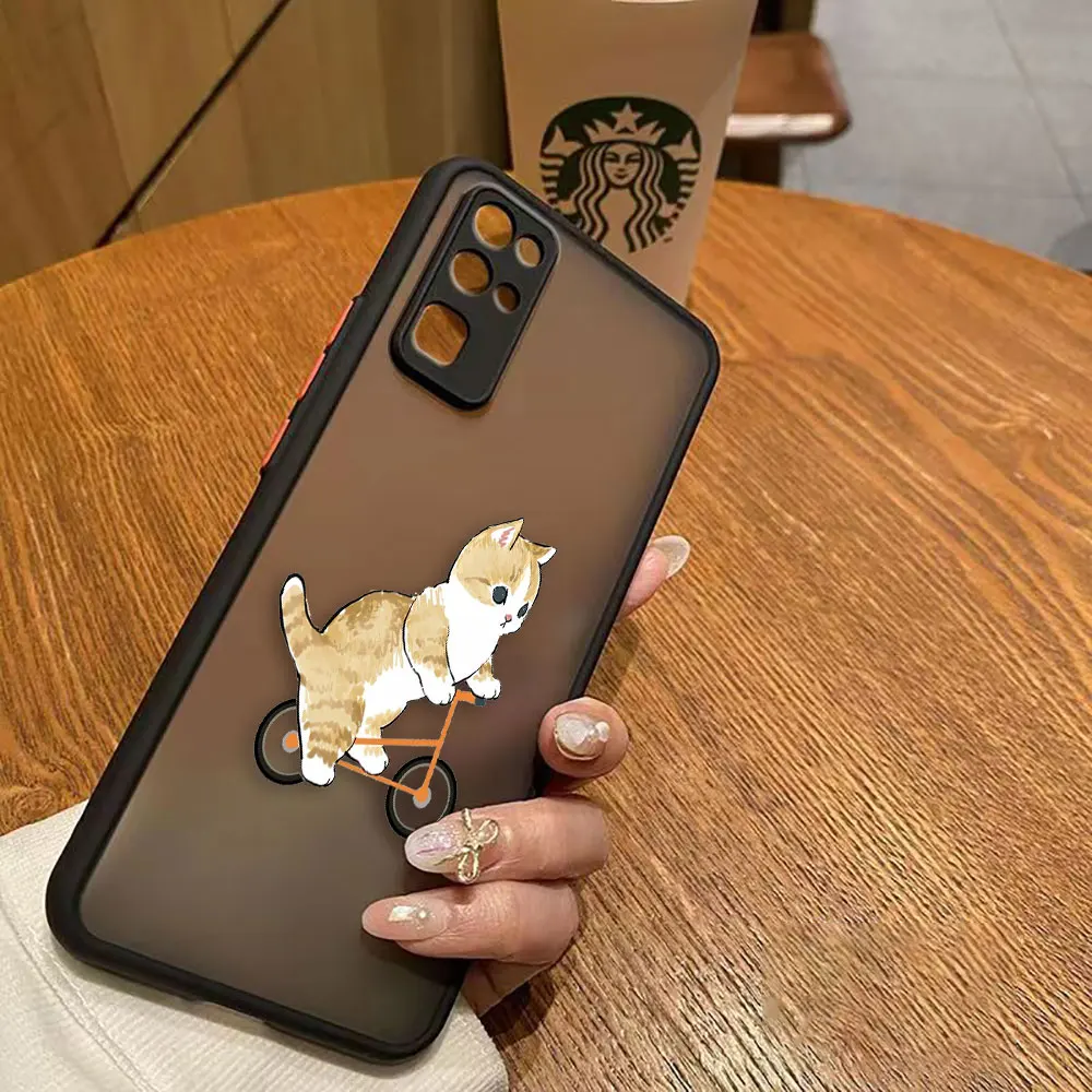 thumbnail image 1 of Matte Case for HONOR 70 50 30S 30 20 8X 9A 9X PLAY 4T X7 X9 X10 5G V40 Case Funda Coque Capa Shell Cute Cat Cartoon Illustration, 1 of 5