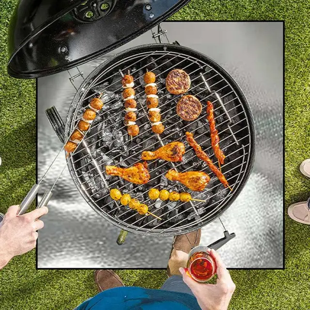 Kandalló Szőnyeg -Fedélzeti Védőtermelő Tűzszőnyeg Tűzló Rácsos Párnák Védő Fedélzeti Teraszos Fű Újrafelhasználható Grillezéshez A - Image 5