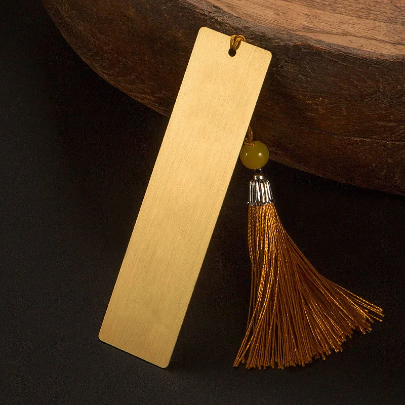 Brass Bookmark Tassel Pendant Retro Book Clip Metal Pagination Mark Student  Gift Stationery School Office Supplies