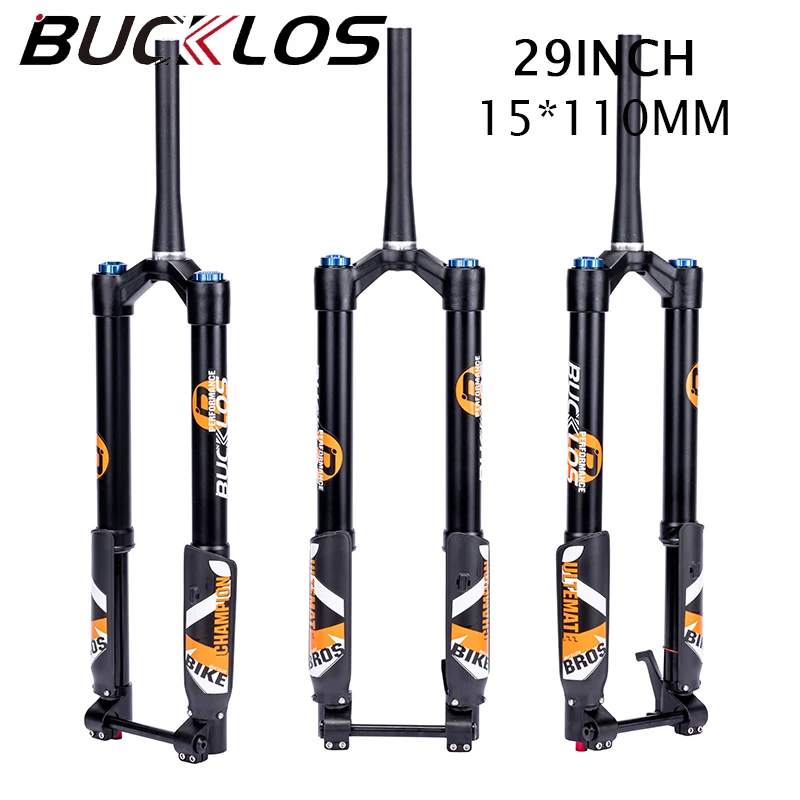 BUCKLOS Bicycle Inverted Fork 29inch 15*110mm Mountain Bike Fork