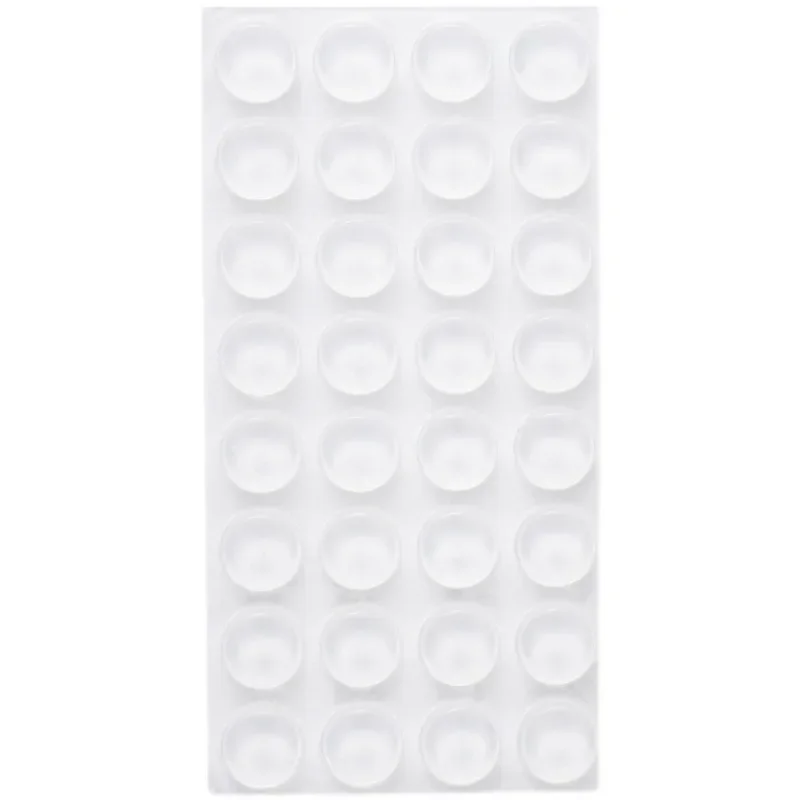 Silicone Mini Transparent Doorstop 100/200/300pcs Anti-collision Silent er Table, Chair, Cabinet Furniture Protection Pad