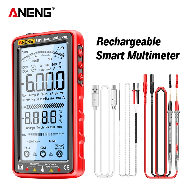 ANENG 681 충전식 디지털 전문 멀티미터