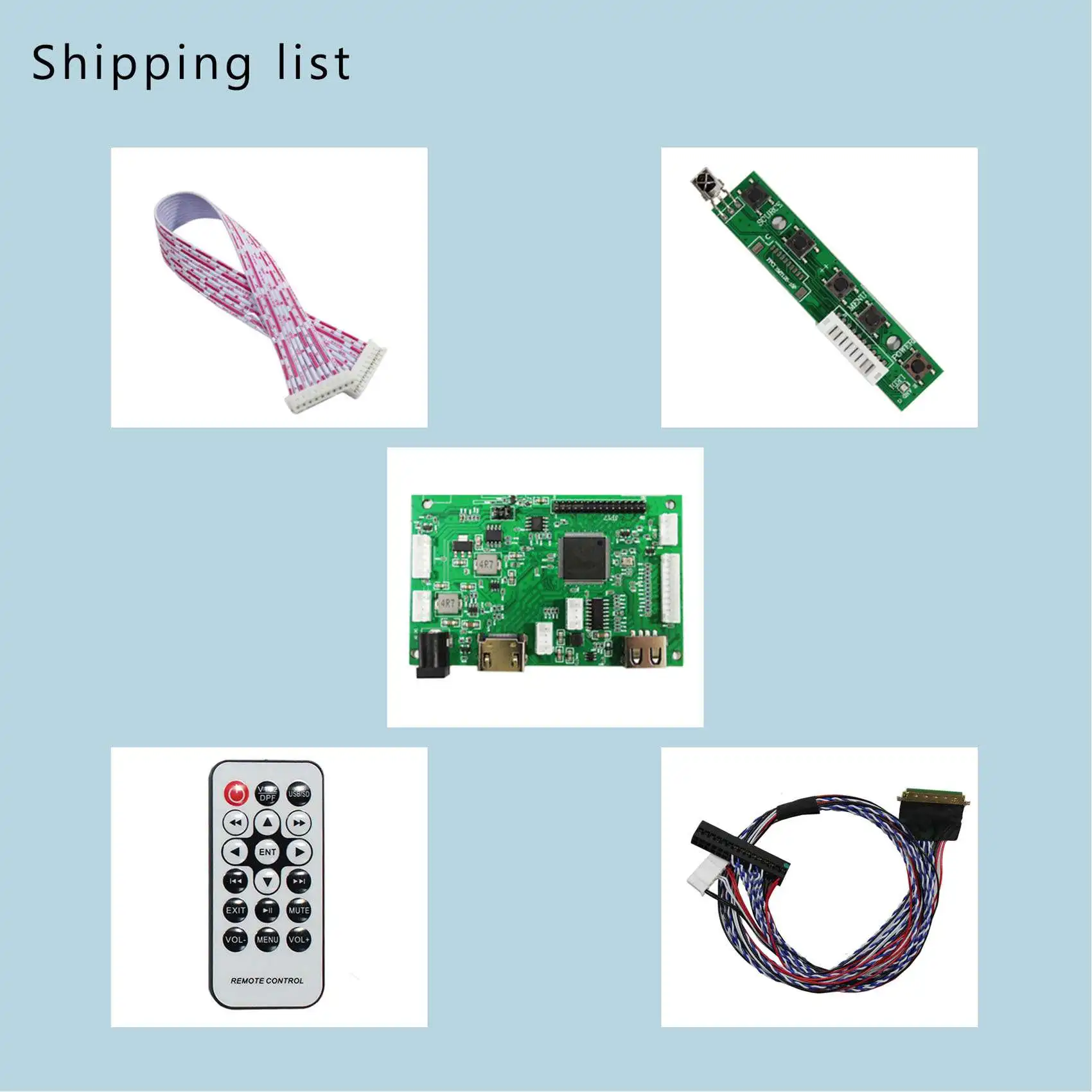 

HD MI USB LCD Controller Board For 12.1 inch HT121X02-001 1024x768 LCD Screen