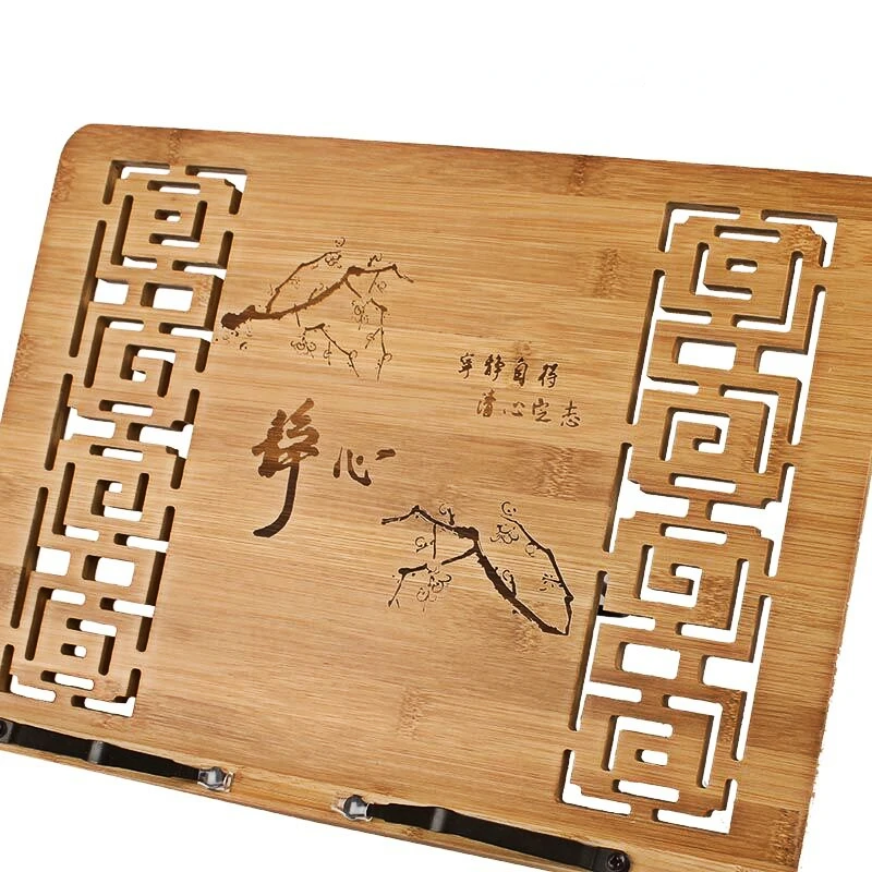 Chinese Calligraphy Copybook Holder Book Stand Children Adult Reading Rack Wooden Bamboo Folding Creative Bookends Book Stand chinese calligraphy copybook holder book stand children adult reading rack wooden bamboo folding creative bookends book stand