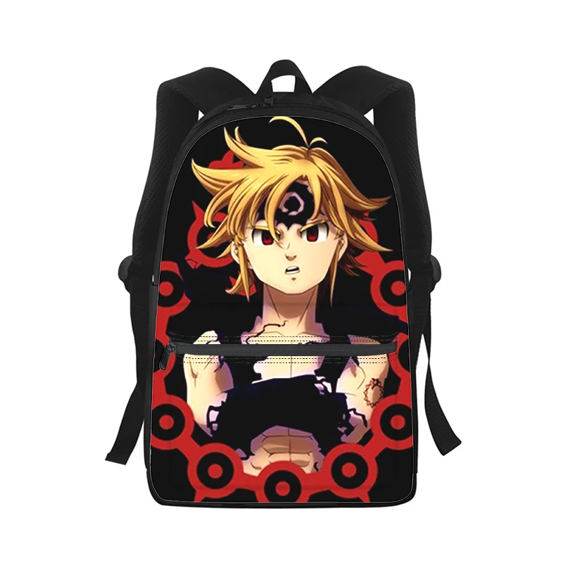 The Seven Deadly Sins Men Women Backpack 3D Print Fashion Student School Bag Laptop Backpack Kids Travel Shoulder Bag