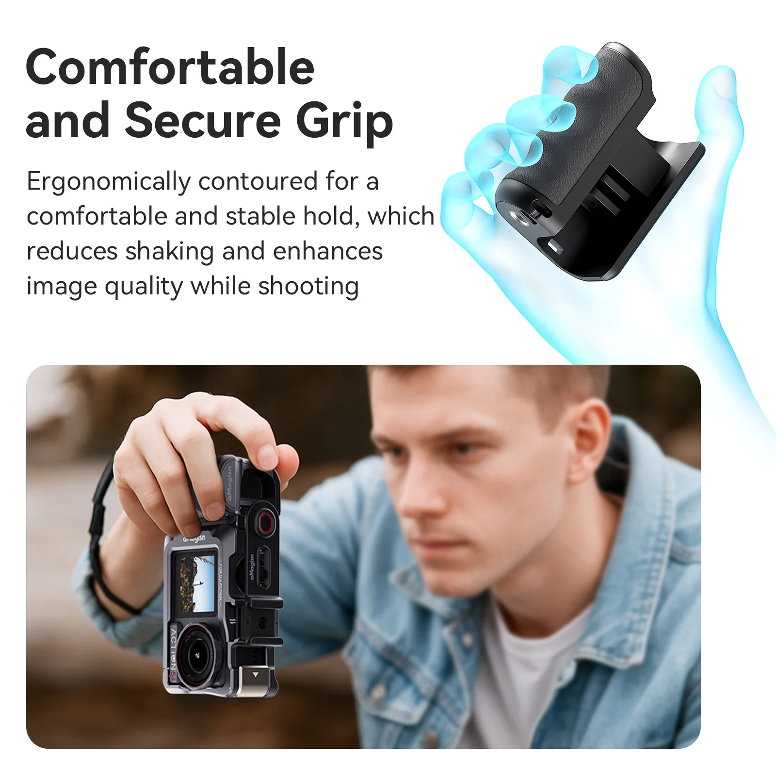 【未使用品セット売り】a_cup & Xross grip aMagisn Xplorer Grip Kit for DJI Osmo Action 5 Pro ABS Plastic