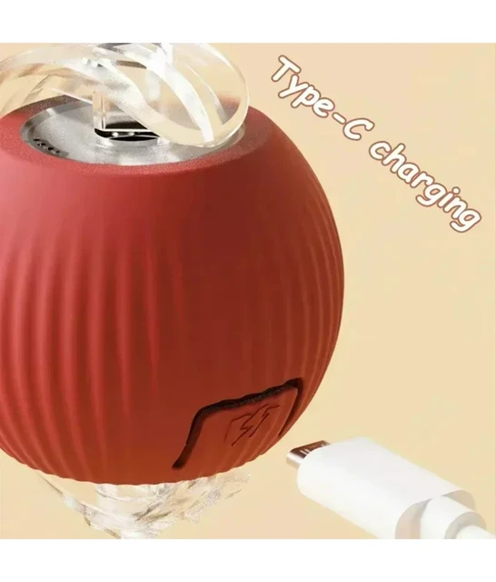 Cat Interactive Ball Toy, Automatic Rolling Ball with Tail, Rechargeable Smart Pet Interactive Toy, Intelligent Mouse for Cat 5