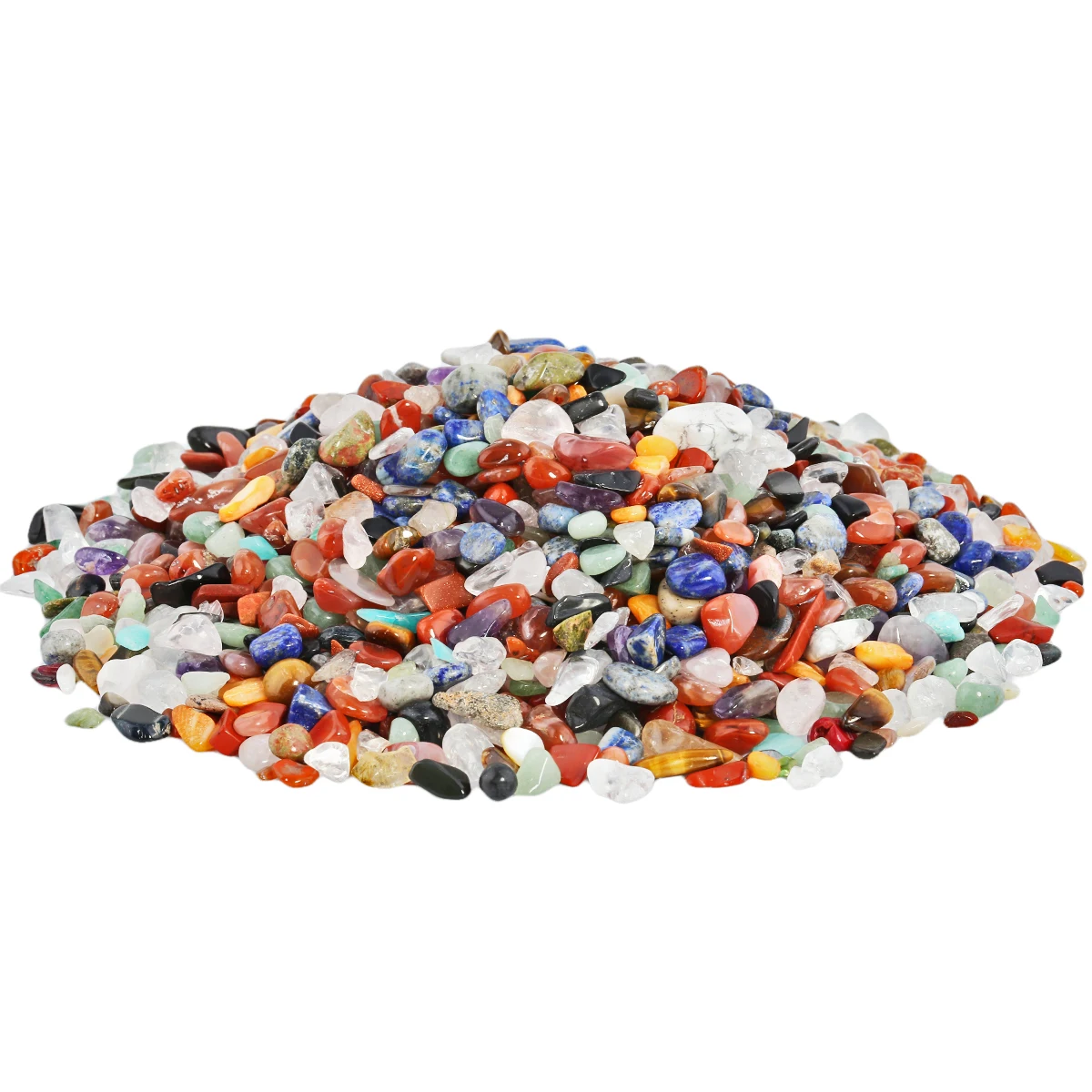 

Mixed Crystal Tumbled Stone Chips Crushed Pieces Irregular Stones Beads Jewelry Accessory For Making Decoration 9-12mm 460g