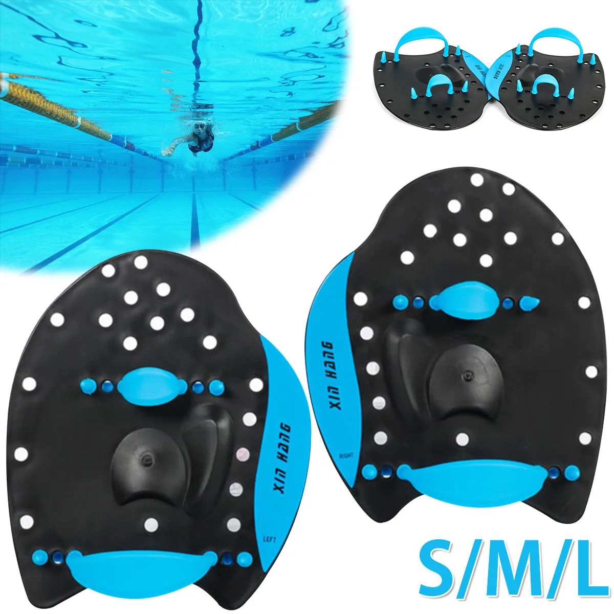Adult Children Professional Swimming Paddles Girdles Correction Hand Fins Flippers Palm Finger Webbed Gloves Paddle Water Sports |
