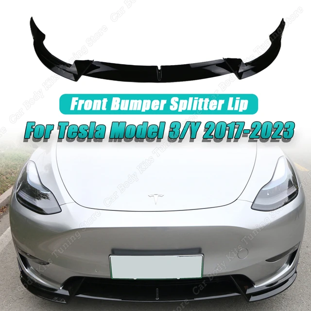 Gloss Black Front Bumper Splitter Lip Spoiler Diffuser Body Kits for Tesla  Model 3 2017-2023 Model Y 2020-2023 Car Accessories - AliExpress