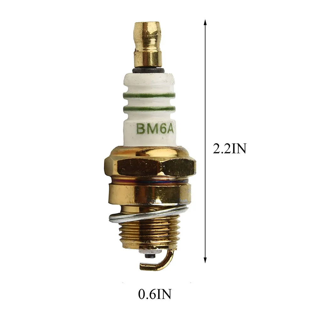 Spark Plug 1pc BM6A Spark Plug Glow Plug for Chainsaw Lawn Mower Strimmer