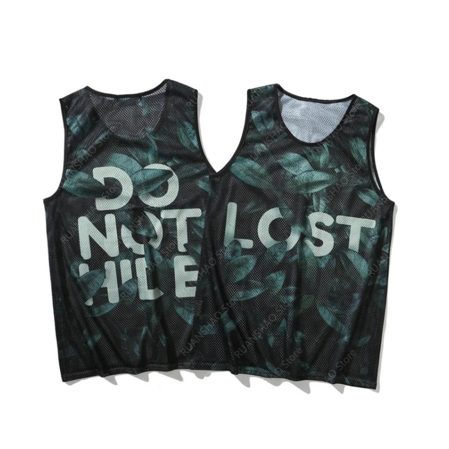 Summer New Style Loose Letter Print Fashion Men's and Women's Sports Fitness Seaside Beach Quick Drying Comfort Runing Vest