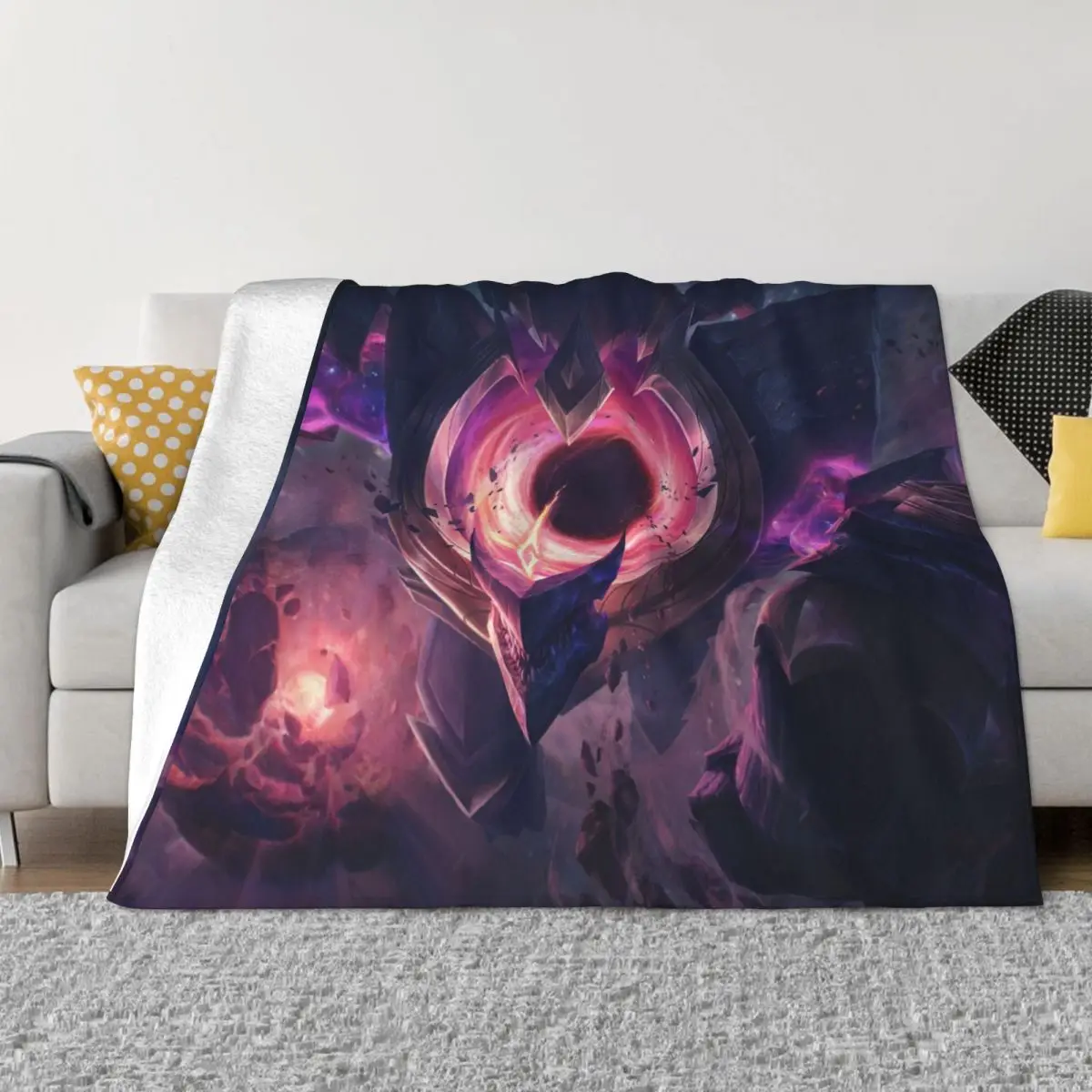 

League Of Legends Multiplayer Online Battle Arena Game Dark Star Malphite Bed Blanket Bed Covers Luxury Blanket Flannel Blanket