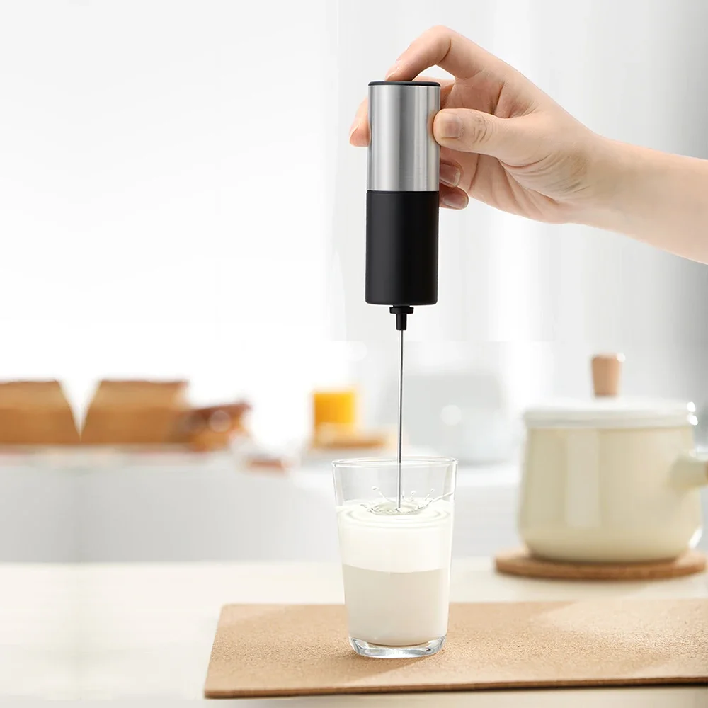 Milk Frother Handheld Portable Egg Beater Cappuccino Maker Chocolate Stirrer Mini Portable Food Blender Kitchen Whisk Egg Tool 3
