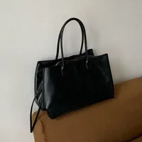 Sacs à main pour femmes, grande capacité, sac à bandoulière en cuir PU pour dames, sacs fourre-tout de grande taille, design de marque, sac de bureau pour les trajets quotidiens, Bolsa 2