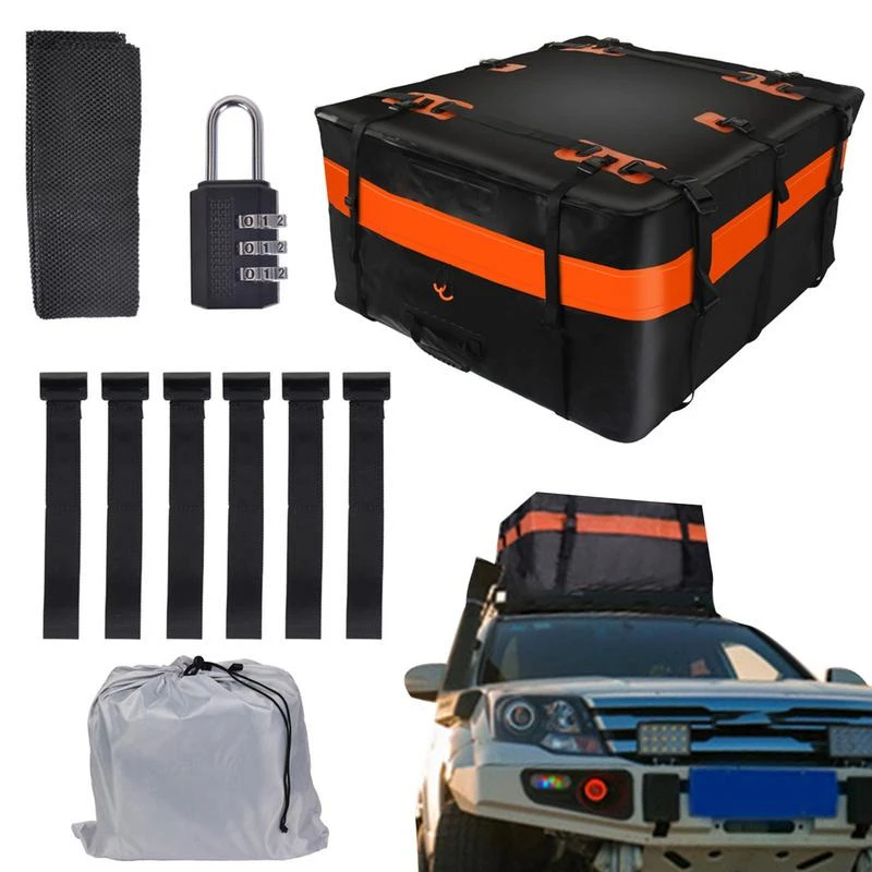 Kanon voor Beurs Dak Bagage Opbergtas Waterdichte Auto Dak Tas 500D Doek Dak Opvouwbare Auto  Rooftop Cargo Carrier Tas Voor Reizen camping| | - AliExpress