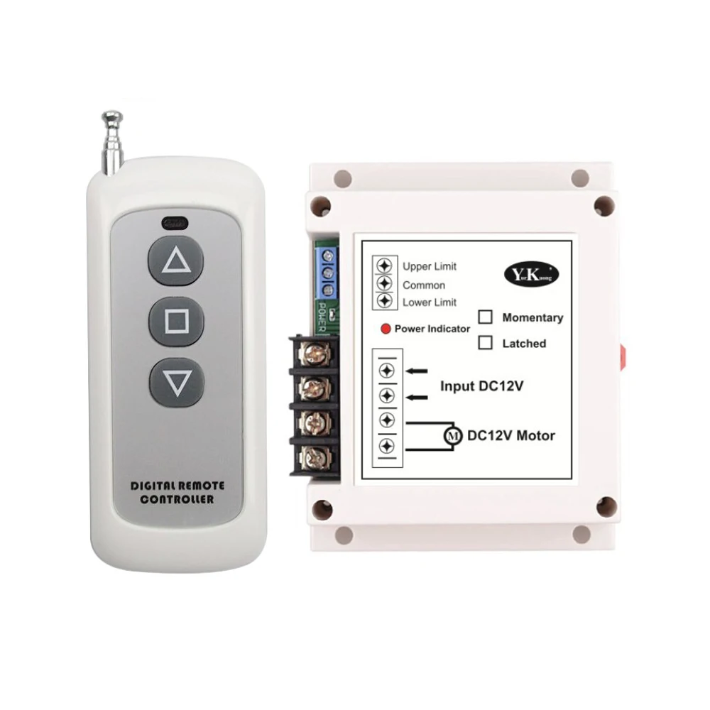 

DC12V/24V 40A Motor Controller 400W High Power Motor Wireless Remote Control Forward and Reverse Switch for Roller Shutter Door