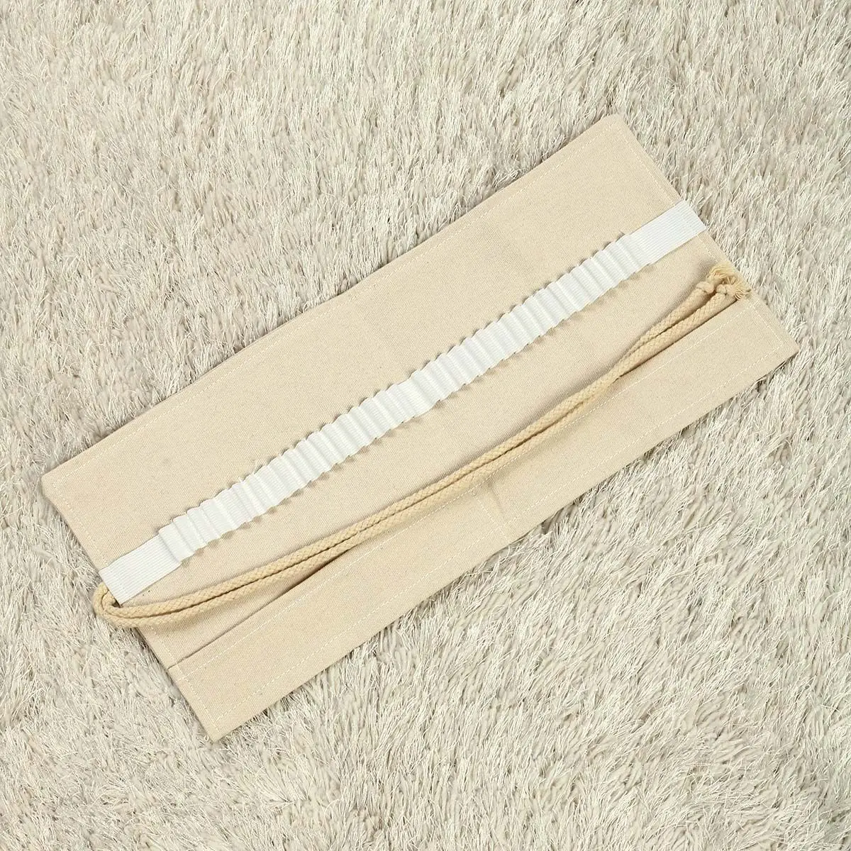 캔버스 롤업 펜슬 랩 크리에이티브 스토리지 오거나이저 휴대용 펜슬 케이스 (아티스트, 학생, 작가, 미술용품용)