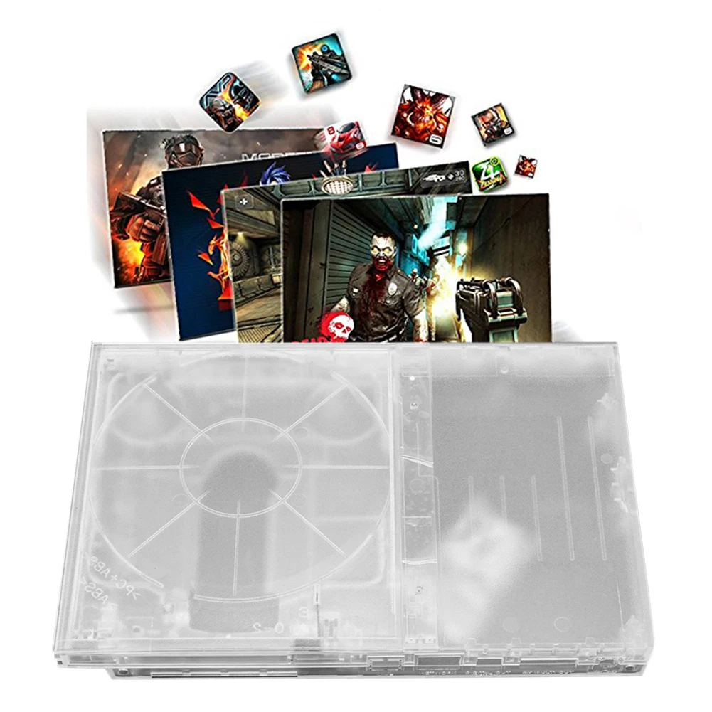 Transparent Video Game Console Shell DIY Replace Housing Replacement