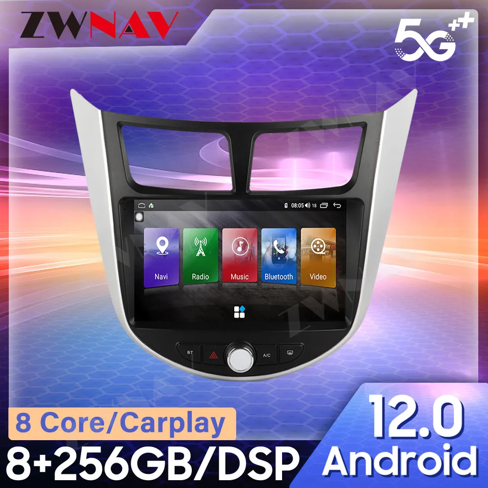 

For Hyundai Verna 2011-2013 Tesla Style Android Car GPS Navigation Multimedia Player Car Radio Head Unit Player