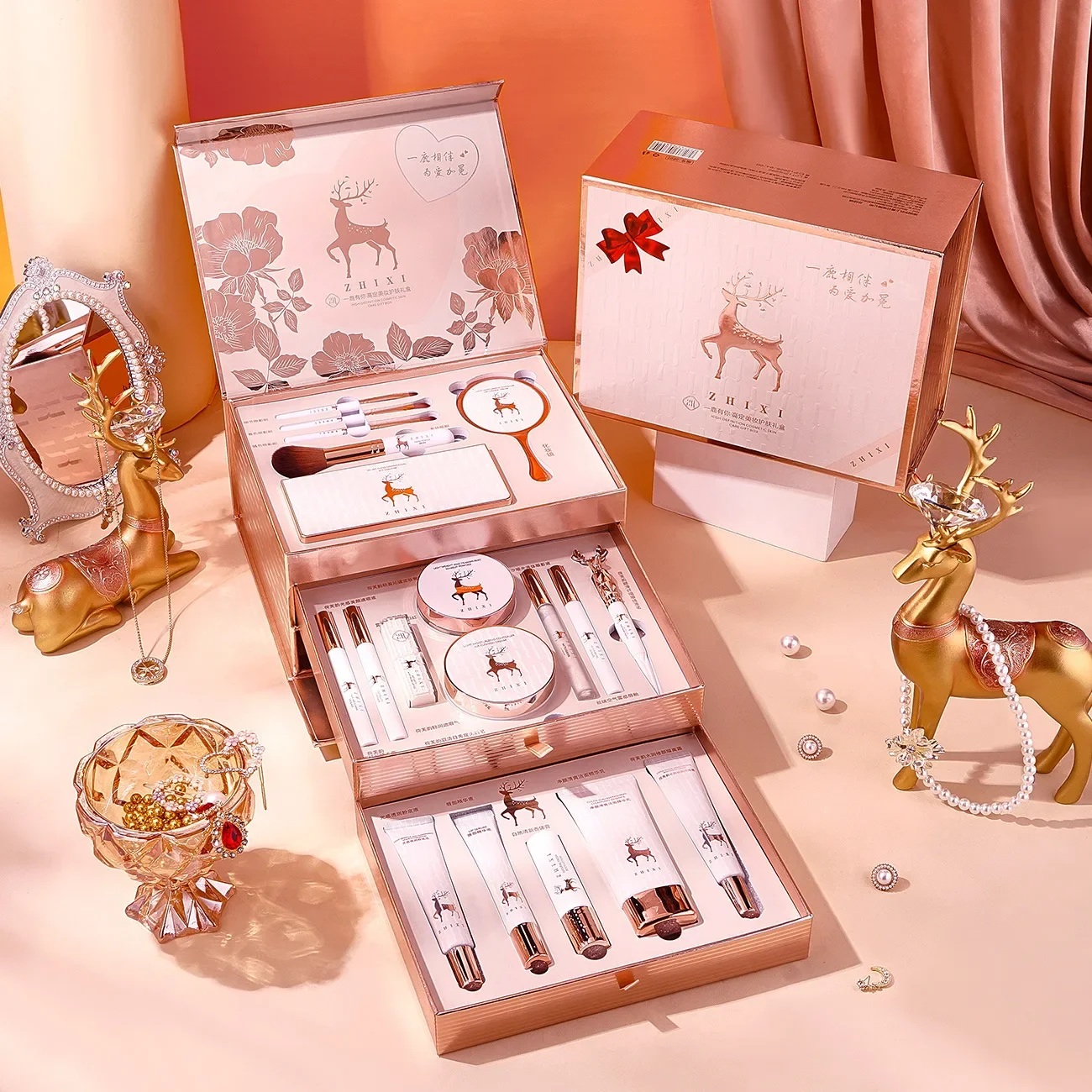 Makeup Set Makeup Gift Box Eye Makeup Set Lip Makeup Set Makeup Kit Face Skin Care Kit Cosmetics Blind Box 20Pcs Full Makeup Set Gift Christmas Box Mystery Box Lipstick Eyeshadow Make Up Skincare Professional Product Cosmetic For Women