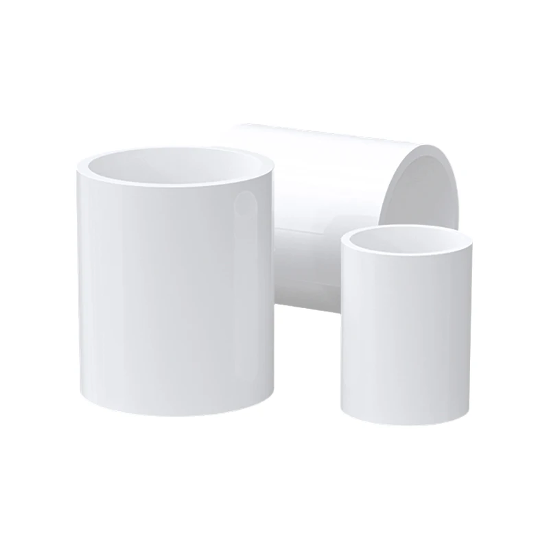 Id 16 20 25 32 40 50 63 75 90 200mm weiße PVC-Rohr verbindungs stücke gerade Anschluss wasser versorgung zum Anschließen von Wasser leitungen – Detail 6