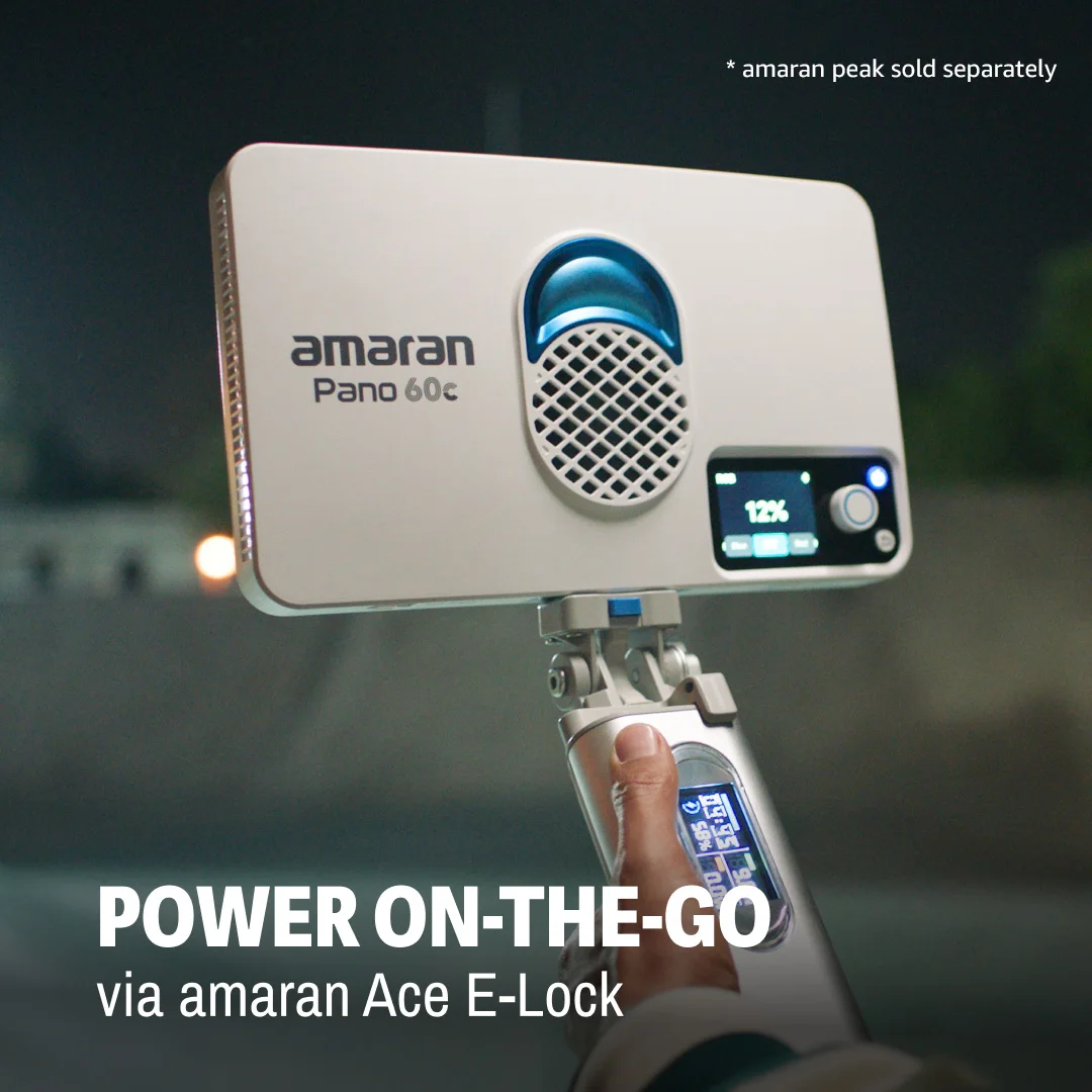 amaran Pano 60c 写真撮影ライト RGBWW 2300K-10000K