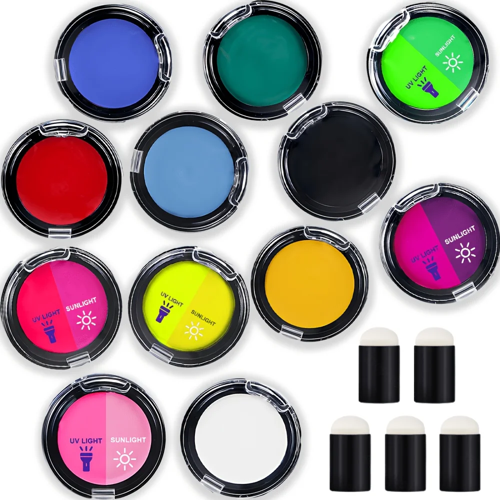 Vibrant Professional-Grade Water-Based Face and Body Paint