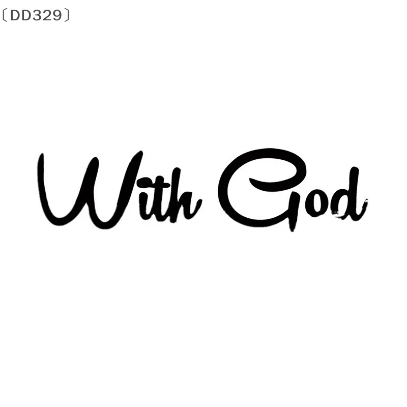 〔DD329〕With God All Things Are Possible Car Sticker Waterproof Vinyl Decal Car Accessories Decor