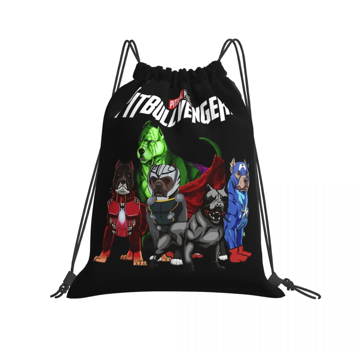 Рождественские Сумки на шнурке Pitbullvengers Pitbull Dog Lover сумка для спортзала книг