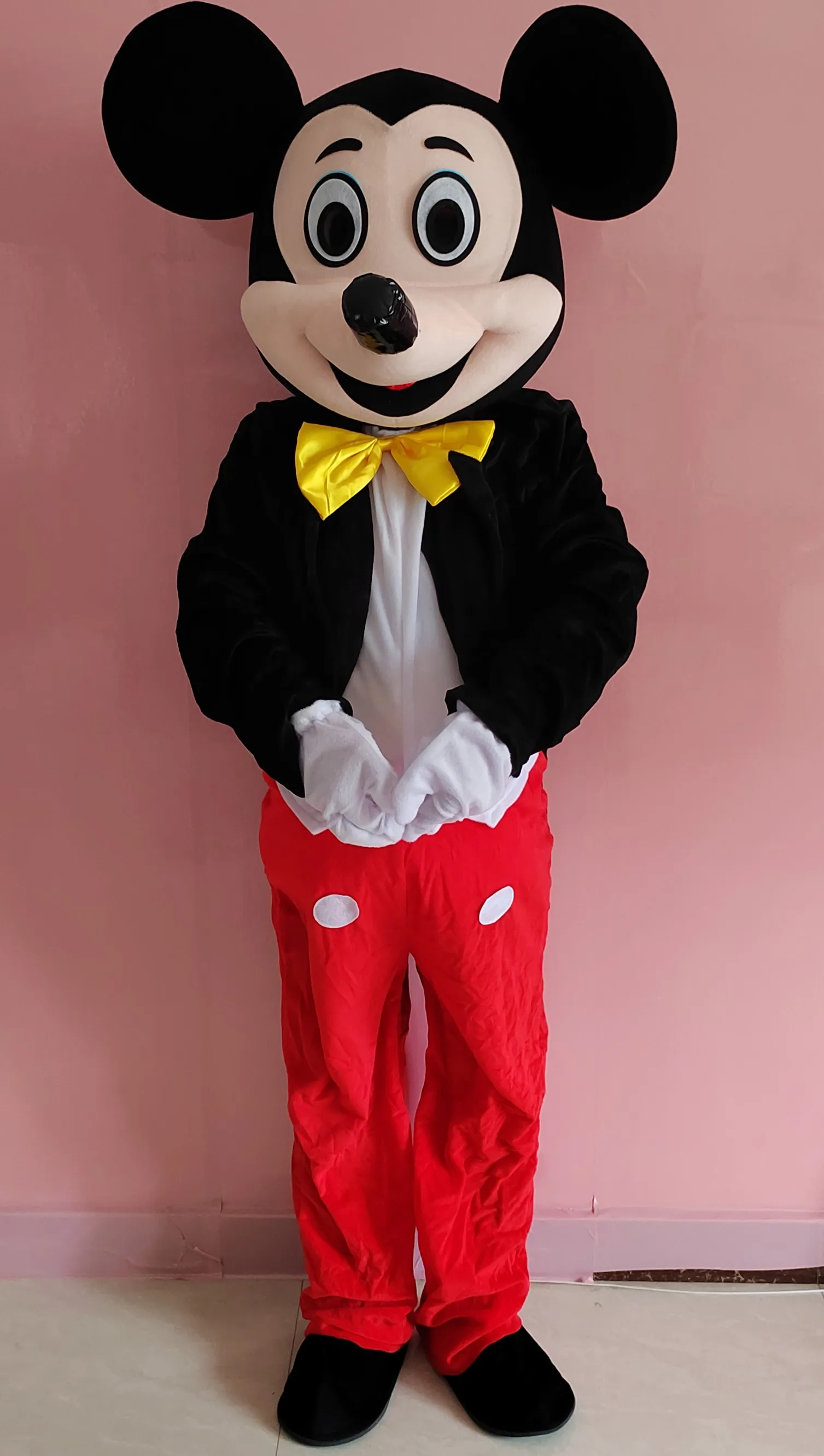 Costume della mascotte del neonato di vendita caldo adulto topolino costume  operato di natale costume della mascotte di Halloween costume della bambola  cosplay