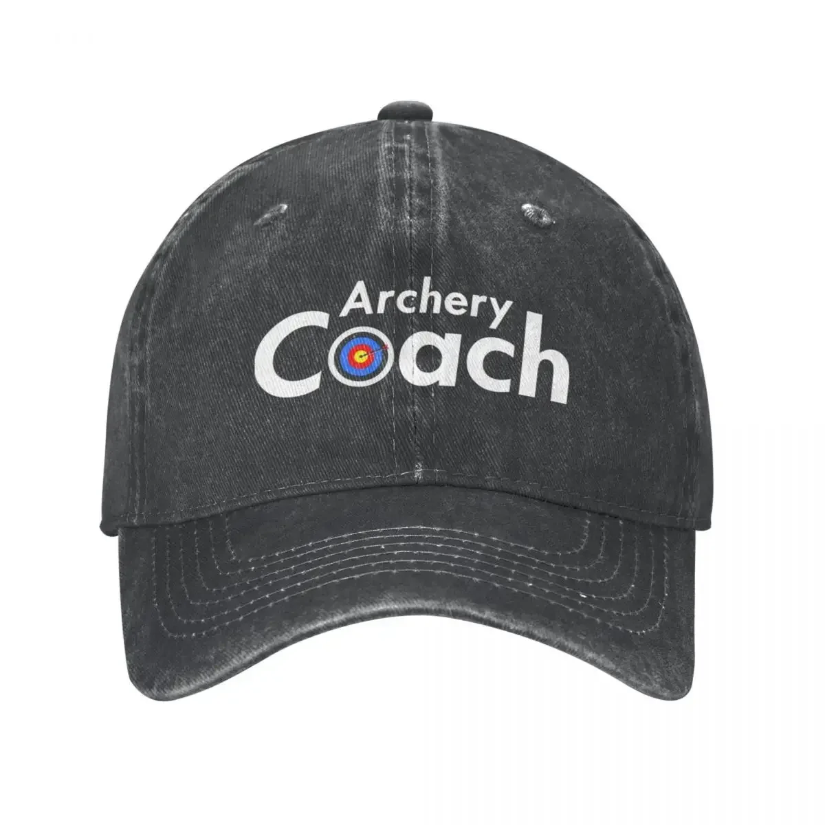 Casquette baseball vintage chasse à l'arc pour pêcheurs - Design jean délavé ajustable unisexe