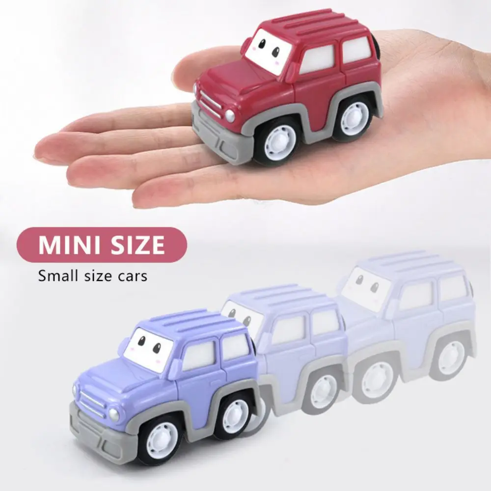 

3 Color Q Version Simulation Off-Road Vehicle Children'S Pull Back Toy Car Model Inertial Car Kids Boy Birthday Gift Wholesale