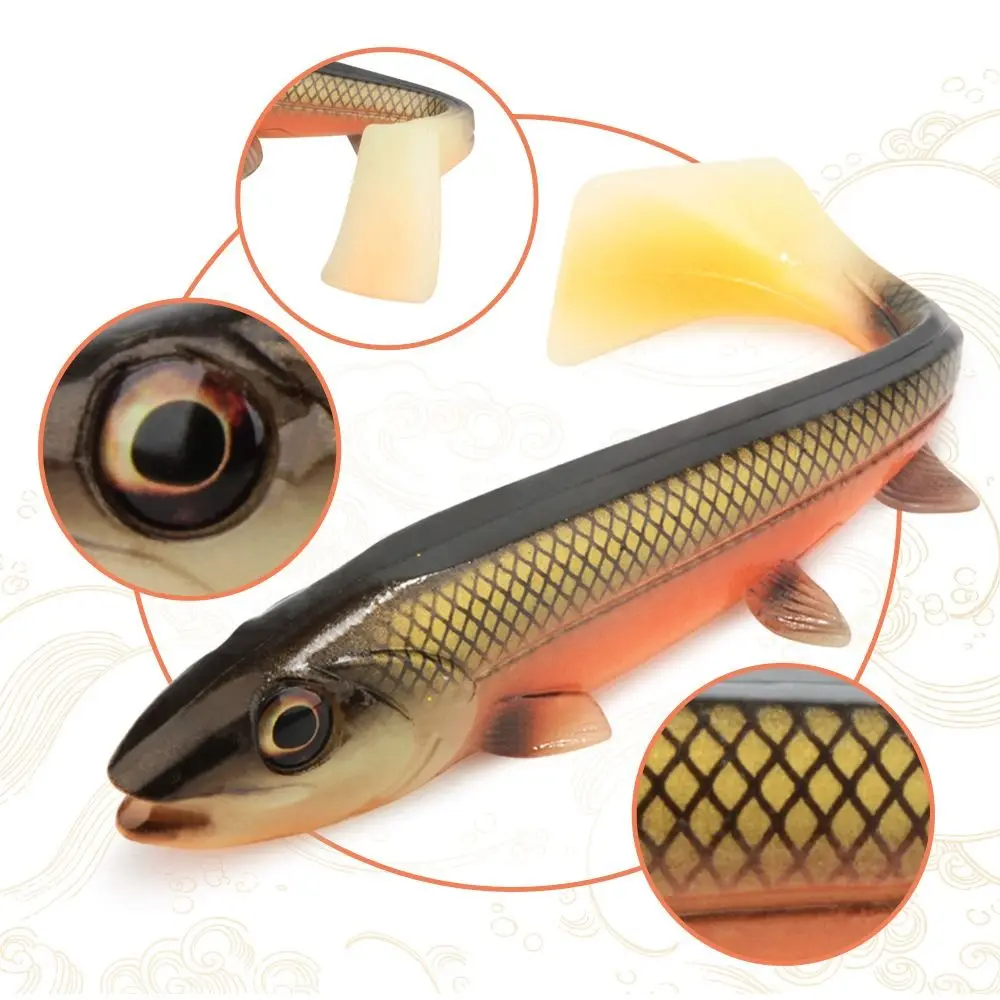 Vivid Silicone Fishing Soft Lures 5 Colors 14cm 18cm Fishing Jig Lure Soft Artificial Lures Fishing