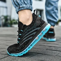 Air Cushion Men Sneakers 2022 New Breathable Comfortable Sports Running Shoes Black Big Size 47 48 Support Drop-shipping
