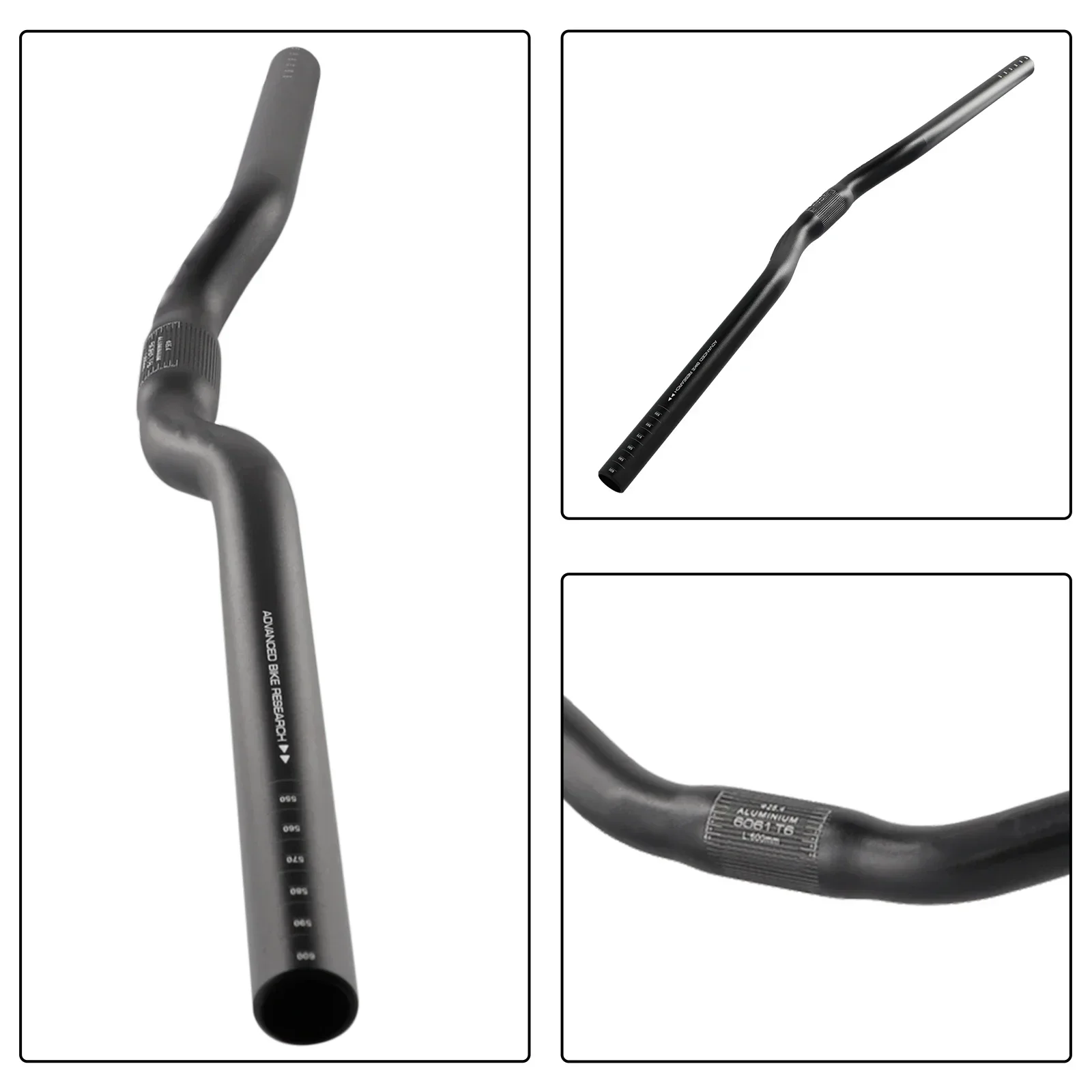 25.4mm Diameter Bike Handlebar 600mm Length Aluminum Alloy 6061 Riser Bar Fixed Gear Folding Mountain Bike bicycle handlebar