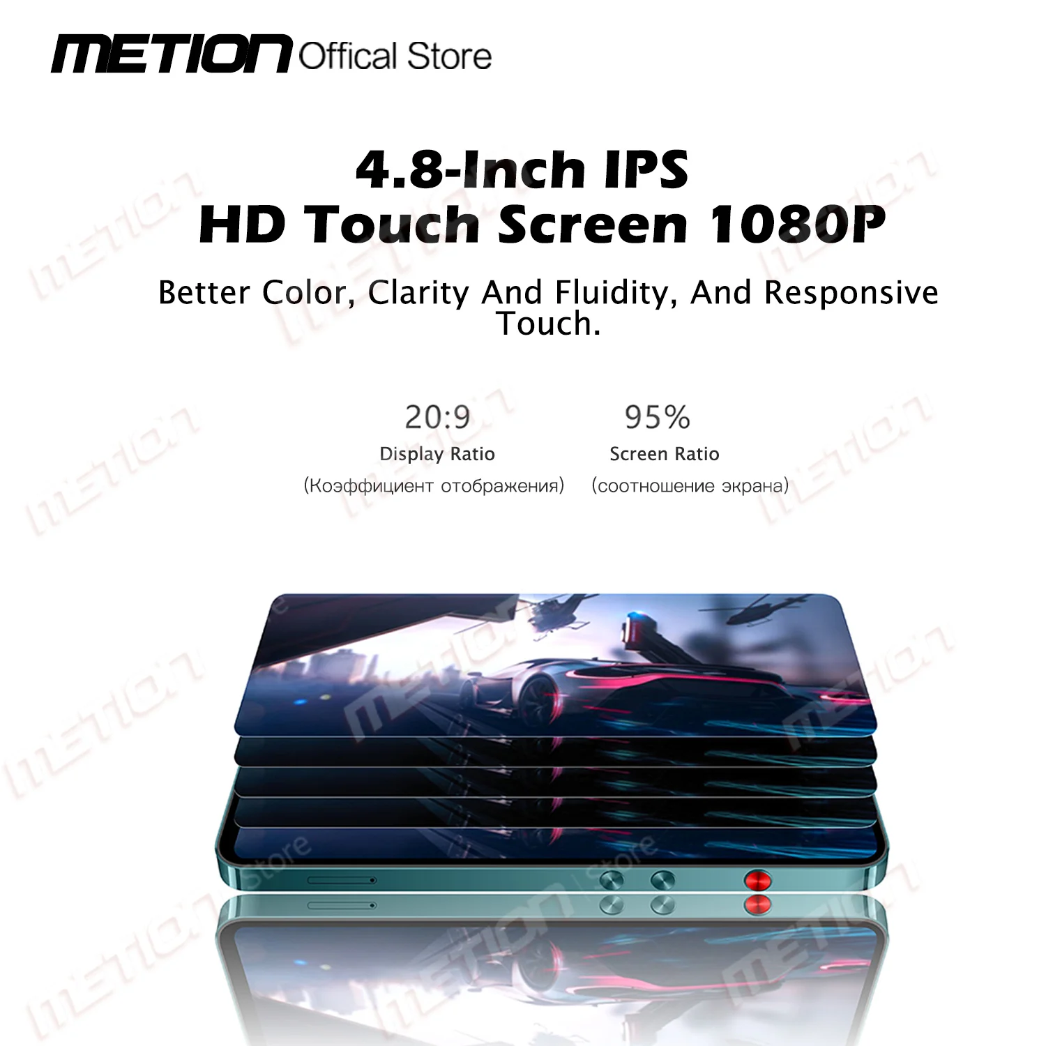 4.8"Full Touch Screen MP5WIFI MP3 MP4 Player Bluetooth5.0 Android7.1 Smart System Google Play Free Download with Speaker/Browser