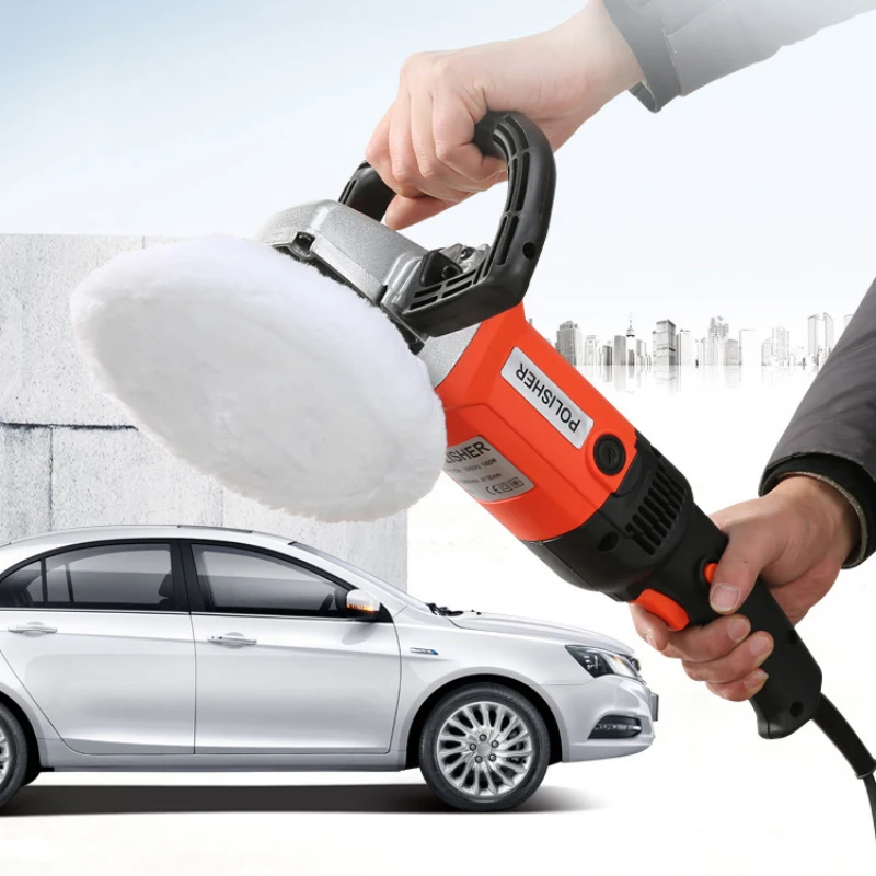 Car Polisher Power Tools Accessories Portable Electric 8 Speeds Adjustable Auto Beauty Polishing Waxing Machine Car Scratch Repair Kit Floor Polishing