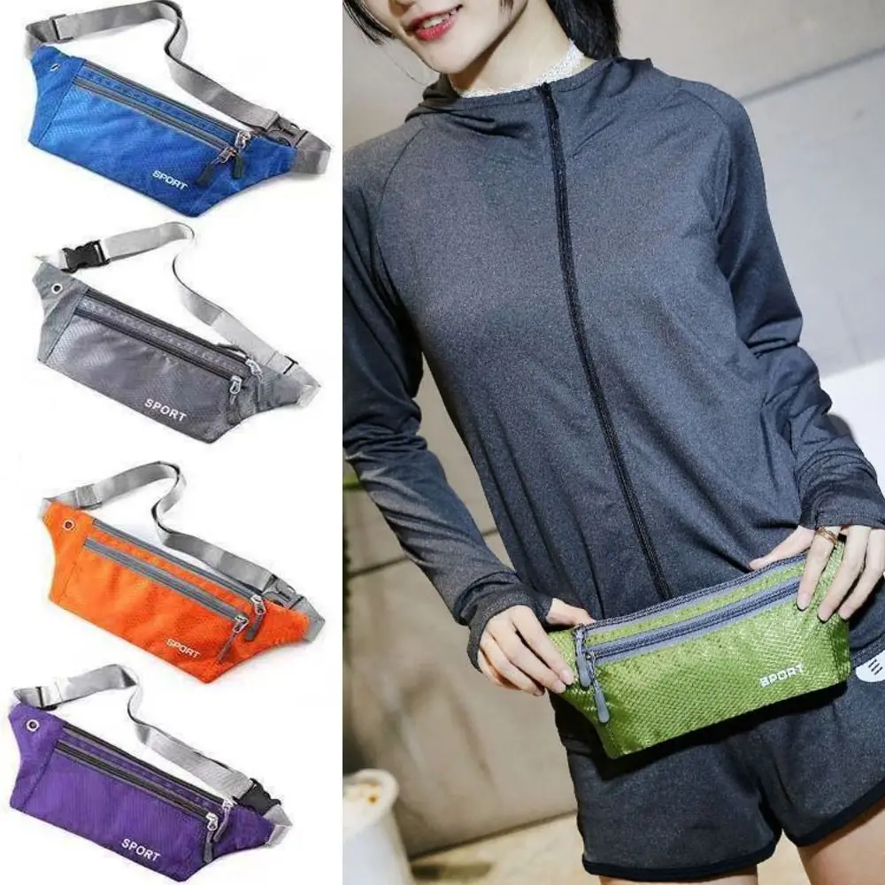 

Fashion Waterproof Nylon Sport Bags Fanny Pack Chest Packs Waist Bum Bag Running Bags Messenger Pouch Wallet Travel Accessories