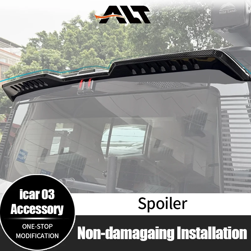 Per Chery Icar 03 Jaecoo J6 Spoiler ABS Ala posteriore Coda Spoiler sul tetto Accessori modificati per auto