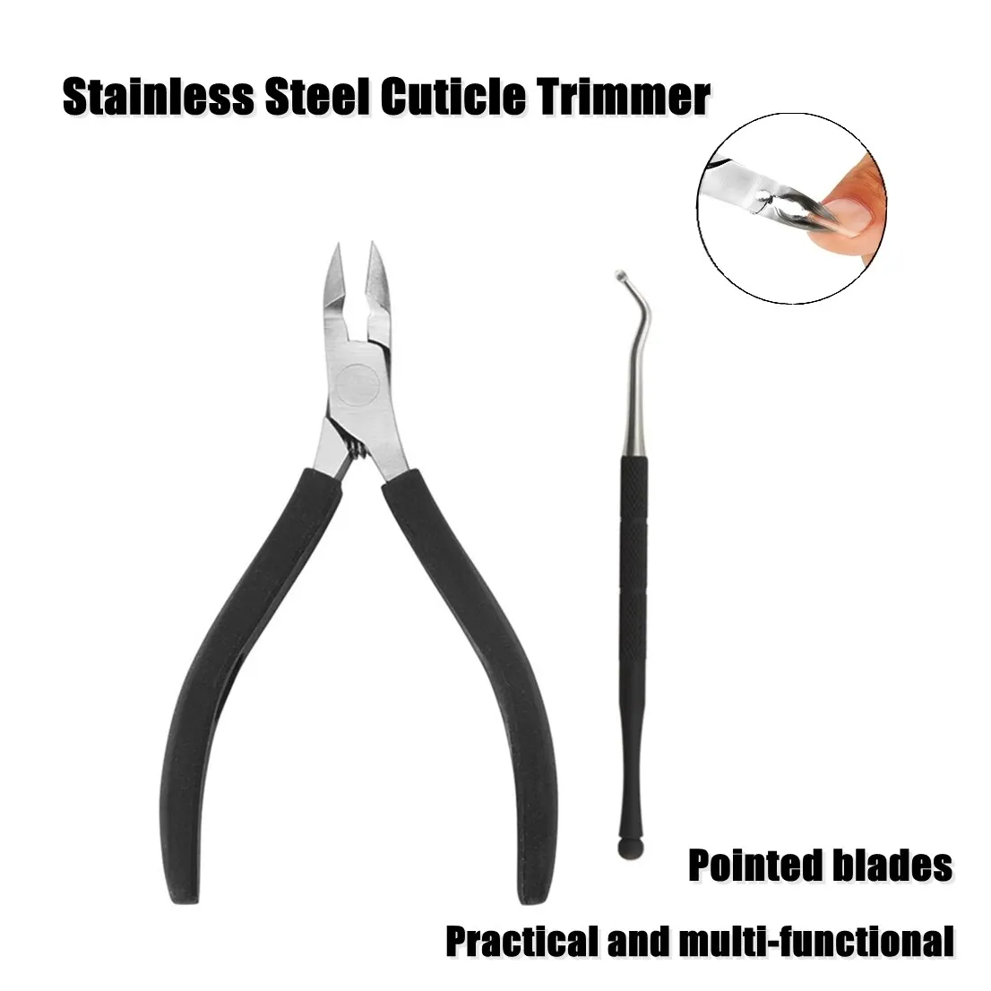 2Pcs Dead Skin Pliers Nail Clippers for Thick Nail And Ingrown Toenails Beauty Tool For Women Art Salon toe nail clipper nail clippers
