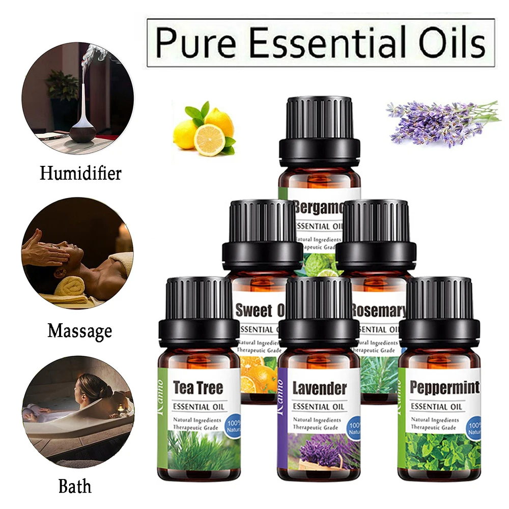 

Mineraali 10ml Pure Essential Oil Aromatherapy Diffusers Lavender Lemons Oils Relieve Stress Humidifier Fragrance Air Freshening