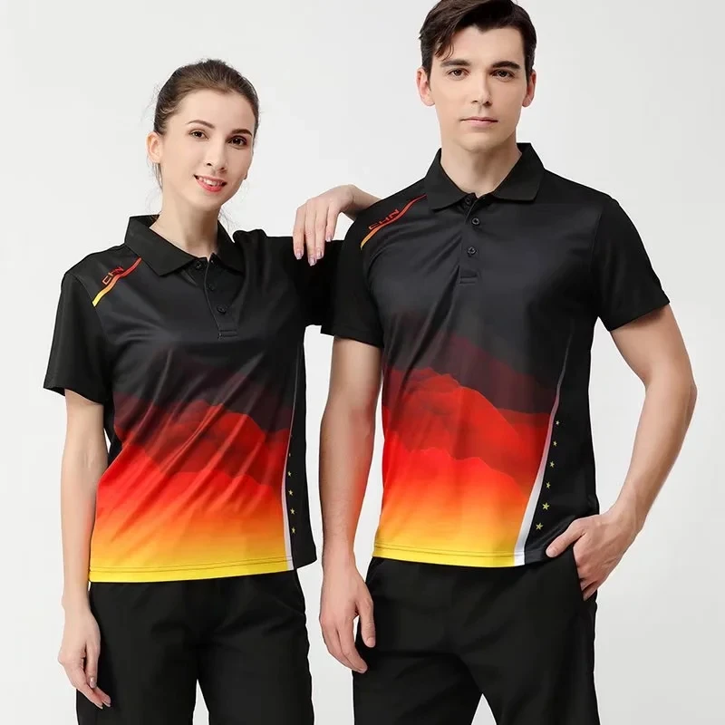 Short sleeve Men Women Children Tennis Shirt Golf Badminton tshirts For Men Table Tennis Shirt sportswear Ping Pong Jerseys short sleeve t shirt sports clothes