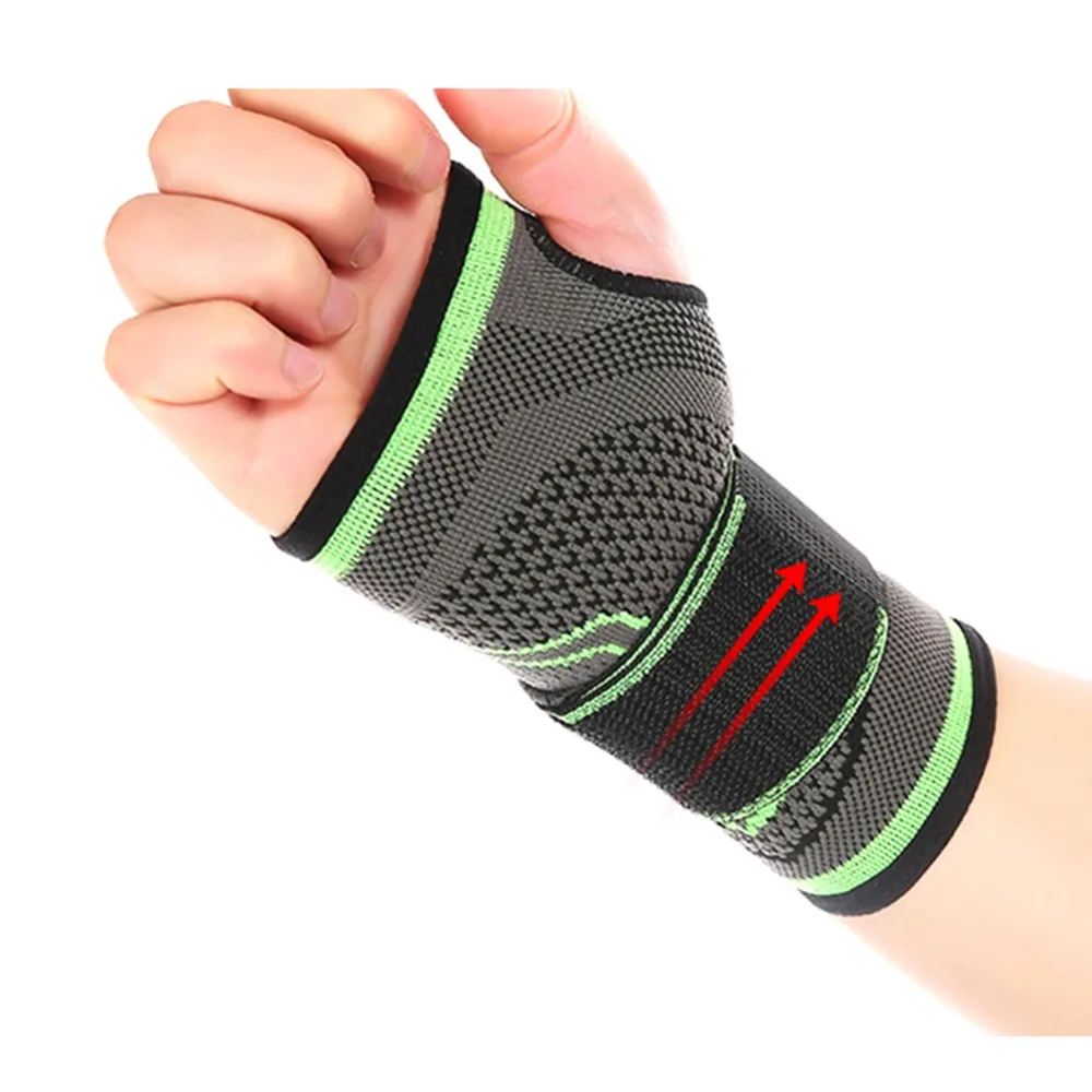 3D Weaving Pressurized High Elastic Bandage Fitness Wrist Palm Braces