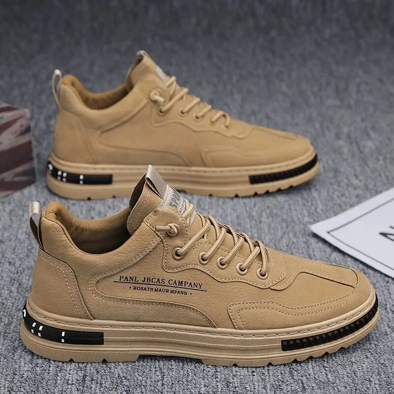 

2024 Spring Upgraded New Men's Breathable Work Shoes Trend Versatile Anti slip Sports Casual Board Shoes Work Shoes
