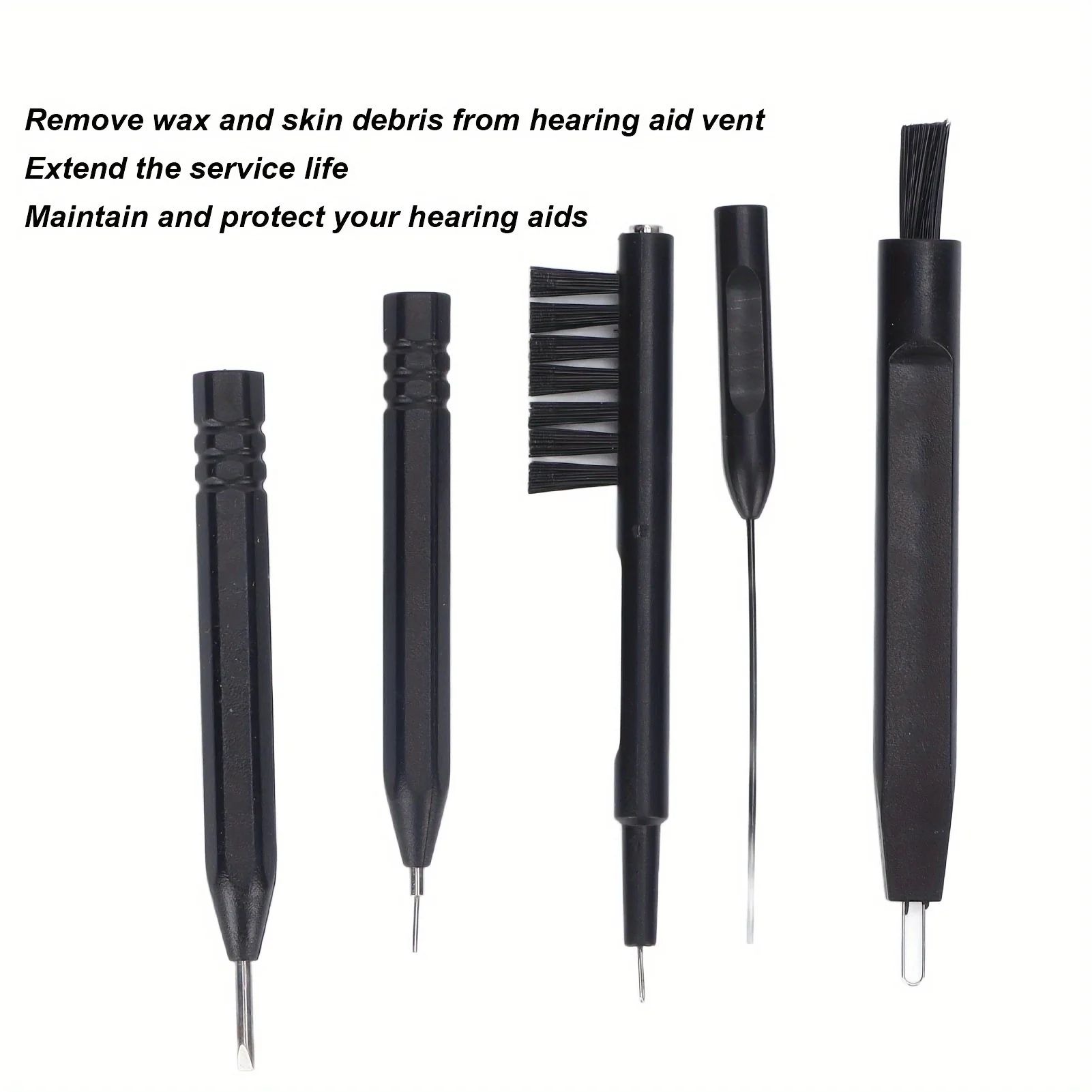 Hearing Aid Maintenance Kit with Cleaning Tools and Accessories