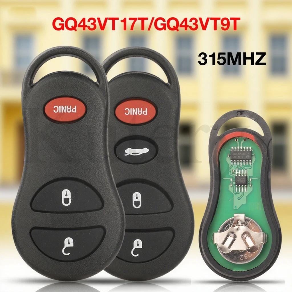 Jingyuqin 3/4BTN 315MHZ GQ43VT9T GQ43VT17T สมาร์ทรีโมทคีย์สําหรับ Chrysler Concorde 300 LHS Neon สําหรับ Dodge Interpid Neon Plymouth