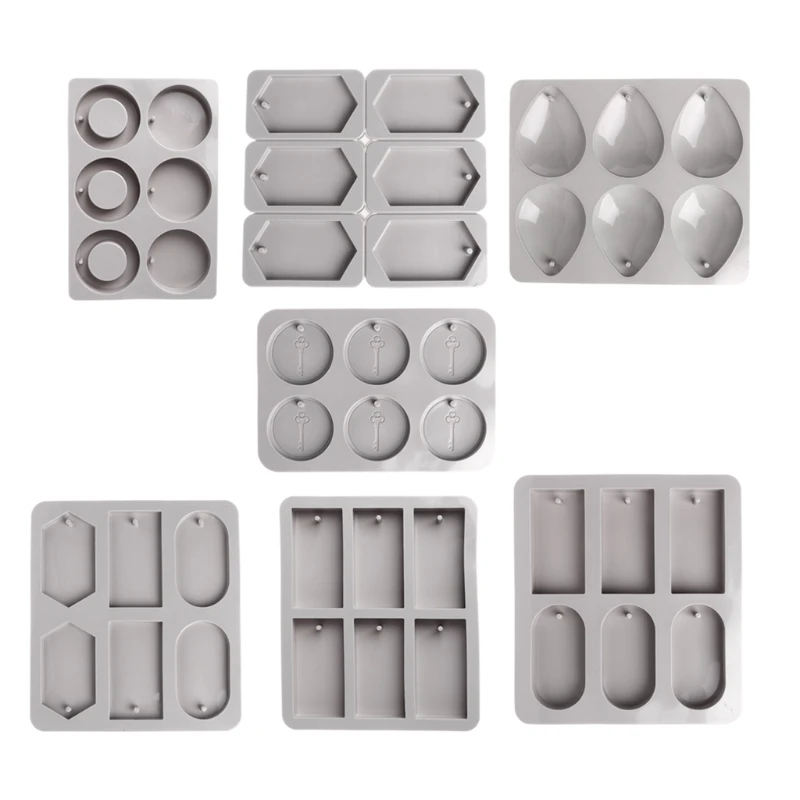 

6-Cavity Waterdrops Soap Wax Plaster Epoxy Making Silicone f