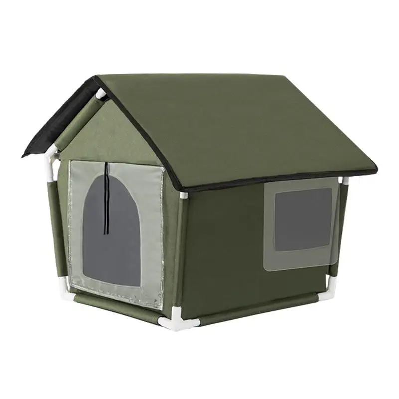 

Outdoor Cat Houses Winter Warm Cat Bed Sleep House Foldable Weatherproof Insulated Feral Houses for Dogs Cats Stray Pets